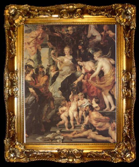 framed  Peter Paul Rubens The Happiness of the Regency (mk05), ta009-2